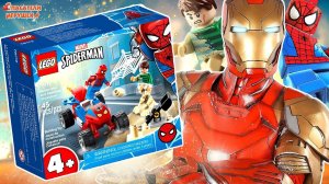 ЖЕЛЕЗНЫЙ ЧЕЛОВЕК И РАСПАКОВКА LEGO MARVEL SUPER HEROES - БОЙ ЧЕЛОВЕКА-ПАУКА С ПЕСОЧНЫМ ЧЕЛОВЕКОМ