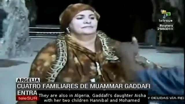 Gaddafi family members flee to Algeria смотреть онлайн