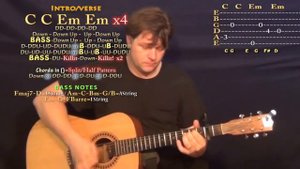 Be Somebody (Thousand Foot Krutch) Guitar Lesson Chord Chart - Capo 2nd