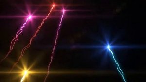 Футажи для видеомонтажа. Разноцветный блеск  на чёрном фоне.