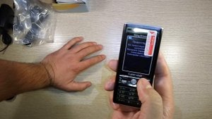 Распаковка телефона Sony Ericsson k790i.