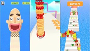 SANDWICH RUNNER vs PANCAKE RUN vs NOODLE RUN - Triple Game