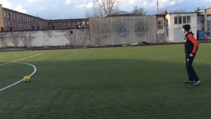 Футбольная пушка. УДАР НАКЛБОЛ. Давай проффесионал, просьба не повторять