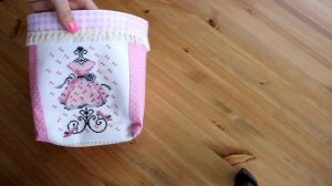 Прикладная вышивка крестом - текстильная коробочка.Эпизод 3 .