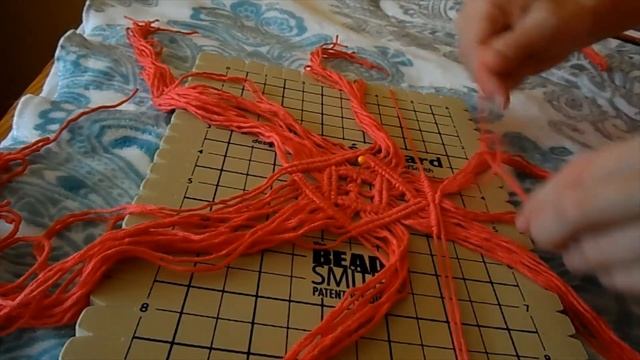 Плетение Салфетки-8//Macrame Tablecloth-8//