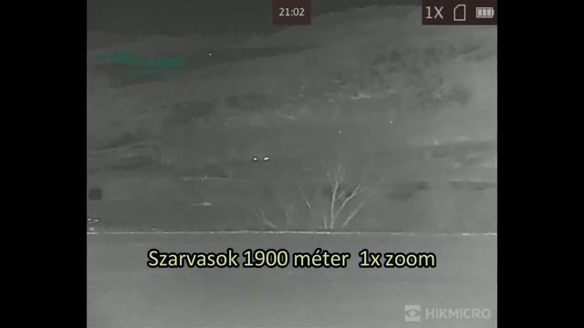 Hikmicro Falcon FQ50 kézi kereső hőkamera felvételek 180m-3000m. смотреть онлайн