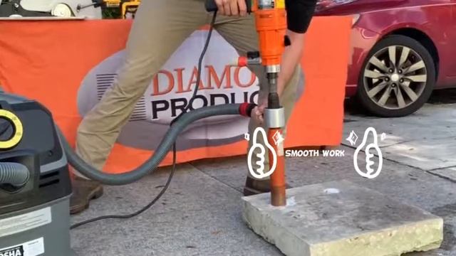 Diamond Products Visits Diamond Tool Store With Weka DK12 and Heavy Duty Orange Wet Core Bore смотреть онлайн