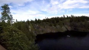 Zipline в горном парке Рускеала / GoPro Quik