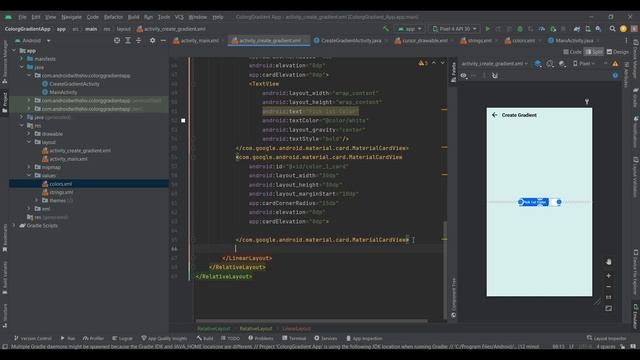 Creating a Color Gradient App Tutorial | Gradient Generator | PART 1 | RoomDB | AndroidStudio | 202 смотреть онлайн