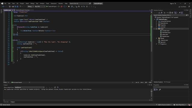 Interactive todo list with Blazor in minutes