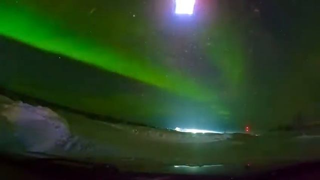 Видео Северного Сиянич на GoPro 9 из аврора Village смотреть онлайн