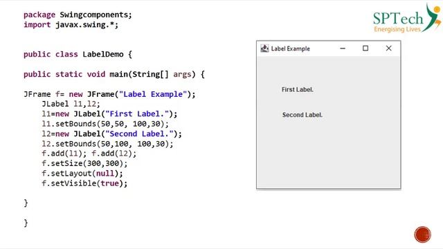 Swing Components - JLabel смотреть онлайн