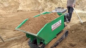 Зачем нужен минидумпер EXREX 500 (работа в котловане)