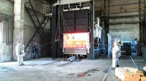 Газовая печь с выкатным подом ПГТ 6000/11ВП. "Накал-Промышленные печи"