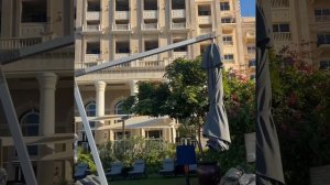 Обзор пляжа отелей Westin Le Meridian Mina Seyahi beach в Дубае. Море в Эмиратах в январе