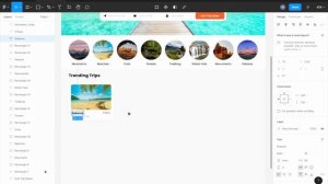 Travel website ui design in figma timelapse | Speed Art Tutorial | UI Nique