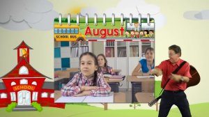 August | Back to School Song | Calendar Song for Kids | Jack Hartmann