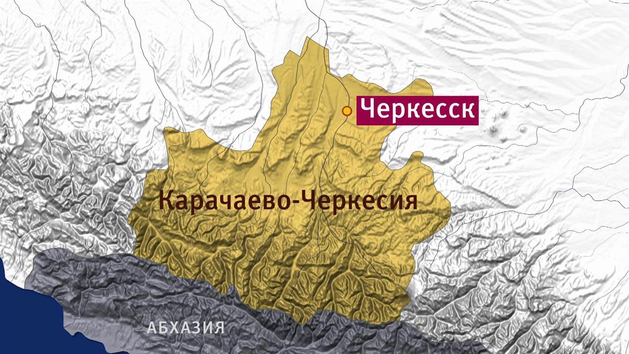 Карта карачаево черкесии подробная с городами и селами и дорогами