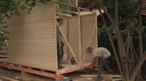 Как мне построили хозблок с дровником #blogprodom