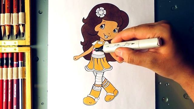 Шарлотта Земляничка Ягодные приключения Раскраски для Девочек. Апельсинка Раскраска для Детей смотреть онлайн