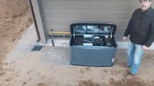 Установка газового электрогенератора.