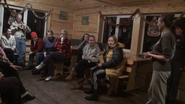 00239 Упражнения для коммуникации. На релакс-семинаре Н. Андрющенко в Карпатах (01.2018) смотреть онлайн