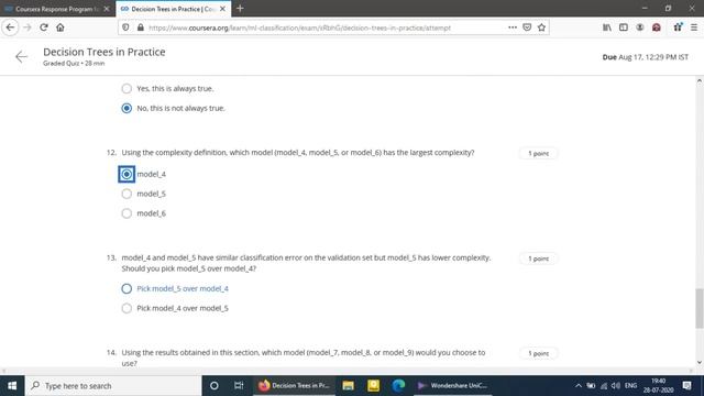 Coursera Course Machine Learning Classification All Week Answers