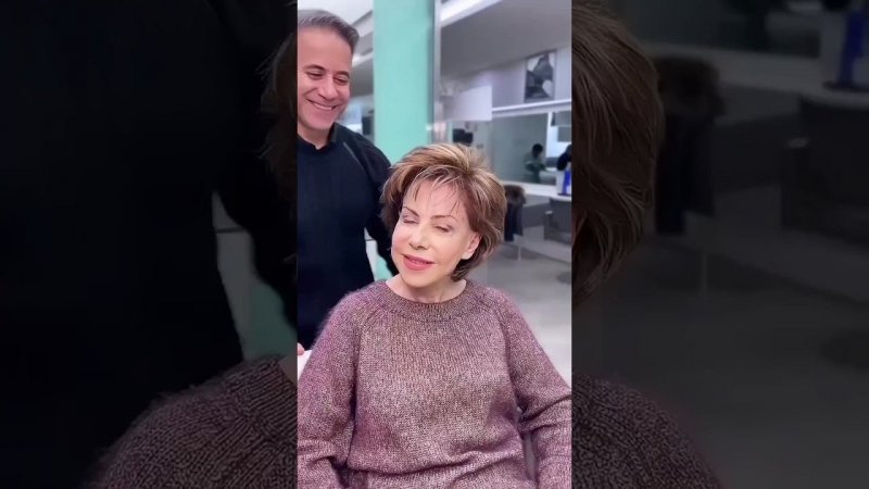 Стрижка Круглый Каскад для женщин после 70 лет/Haircut Round Cascade for women after 70 years