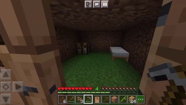 I EXTEND MY DIRT HOUSE IN MINECRAFT SURVIVAL GAMPLAY PART #3 смотреть онлайн