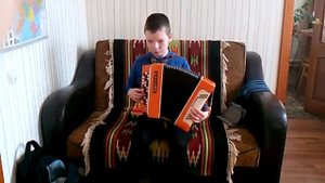 "Во саду ли в огороде". Игра на баяне