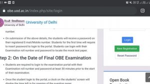 How to register on obe portal du | du obe registration |  step by step | regular 3/5th semester