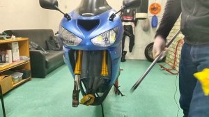 Замена масла и сальников в вилке перевёрнутого типа на Kawasaki ninja ZX-6R