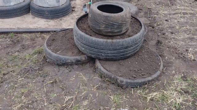 Ты удивишься как это легко #клумба из шин смотреть онлайн