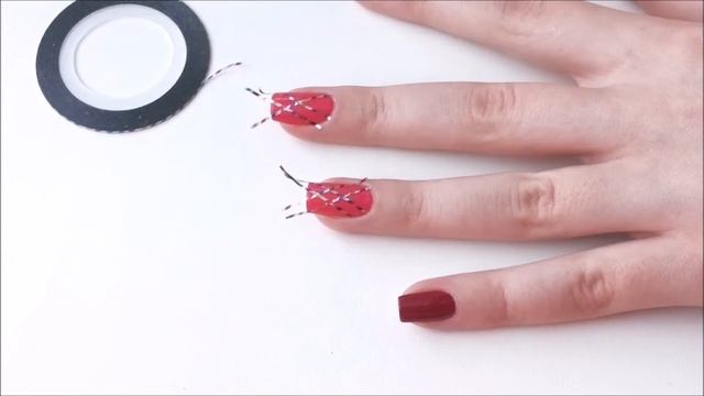 Маникюр со скотчем,блёстками,стразами :) смотреть онлайн