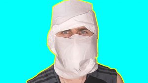 Как сделать маску мумии из туалетной бумаги