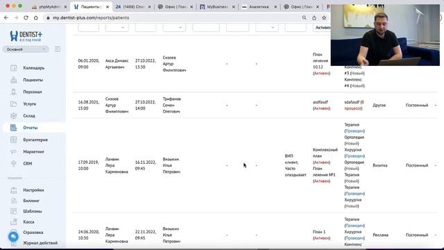 Как управлять потоком пациентов в стоматологии | Самые важные отчеты по пациентам в Dentist Plus 2.