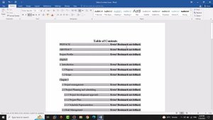 Error! Bookmark not defined Fix in Table of Content | Microsoft Word | How to Remove in few Seconds