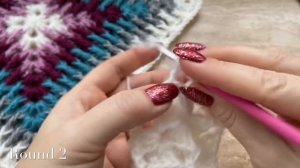 ВЯЖЕМ БАБУШКИН КВАДРАТ КРЮЧКОМ «МОЗАИКА»????? /HOW TO CROCHET BEAUTIFUL GRANNY SQUARE