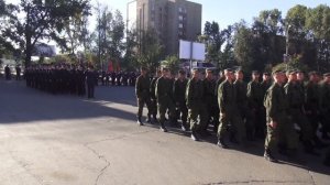 07 09 2013 Прохождение торжественным маршем войск Читинского гарнизона и юнармейцев Поста №1 в День