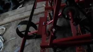 Самодельная сеялка точного высева к мини трактору!!!