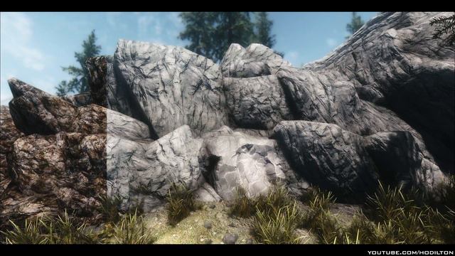 TES V - Skyrim Mods: Ewis Alternative Rock Textures V5 смотреть онлайн