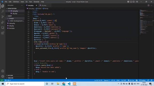 Web Development Tutorial | Part 13 | PHP Form Handling 1.4 | Form Data Insert | Tech Quick Learner