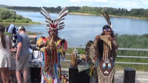 Выступление индейцев около реки Вятка в Вятских Полянах.
