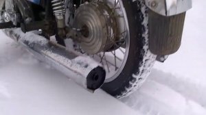 ИЖ Юпитер 5. Зимние покатушки, пятаки, дрифт и не только