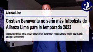 CAMBIOS! ALIANZA DEJÓ LIBRE A CRISTIAN BENAVENTE Y FIRMARÁ POR NUEVO EQUIPO | LLEGÓ SU REEMPLAZO