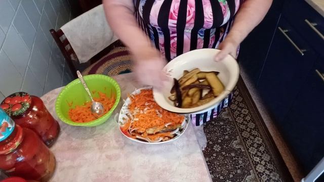 Салат закусочный из баклажан_Маринованные овощи_Острый салат