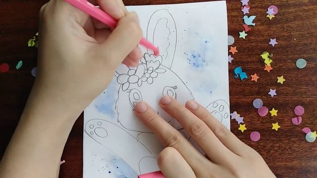 Как нарисовать зайца. Рисуем милого зайчика.