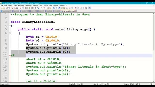 Java Binary Literals #308 || Binary Literals in Java Programming || Literals in Java|| Java Literal смотреть онлайн