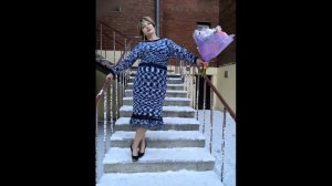 анонс МК За день до торжества.. Вяжем женственное платье из фасонной пряжи за день. .mp4