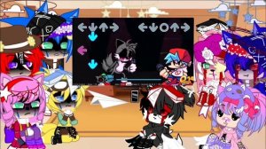 Sonic Boom(+Sonic.exe and Amy.exe) characters react to FNF VS Sonic.exe mod(Part 1)